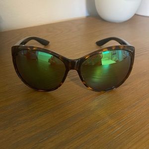 Costa del Mar La Mar Women's Sunglasses. Tortoise shell with green lenses.